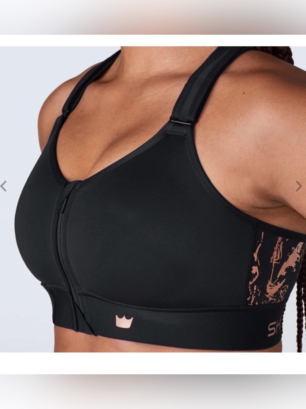 SheFit Luxe Medium Support Sports Bra , size Luxe